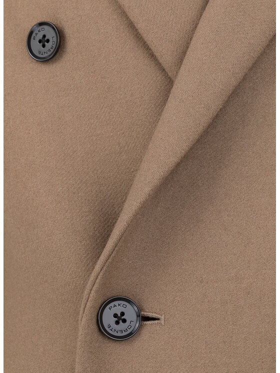 Pako Lorente Pako Lorente Płaszcz wełniany P23WP-7X-001 Beżowy Classic Fit