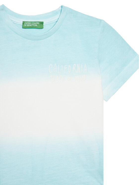 United Colors Of Benetton United Colors Of Benetton Majica 3NPDG10J5 Modra Regular Fit