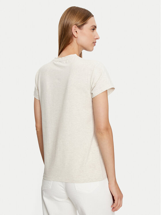 BOSS Boss Marškinėliai Bea 50525711 Écru Regular Fit