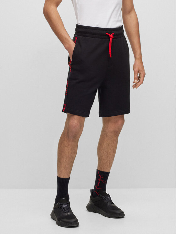 HUGO Hugo Sportovní kraťasy Sporty Logo 50496996 Černá Regular Fit