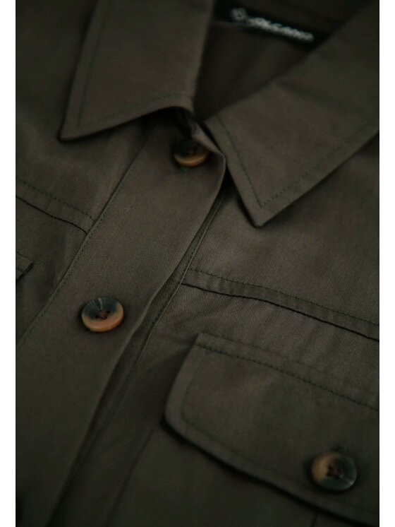 Volcano Volcano Sukienka codzienna G-HANA Khaki Regular Fit