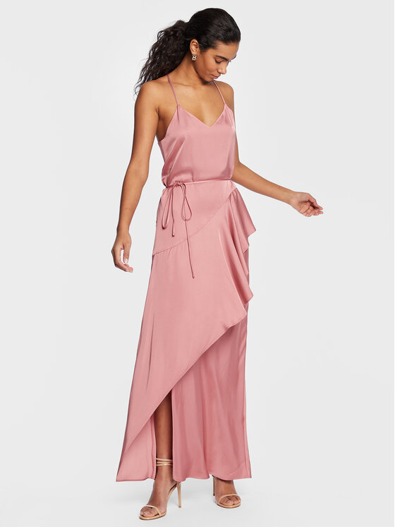 TWINSET TWINSET Sukienka koktajlowa 231TP2430 Różowy Regular Fit