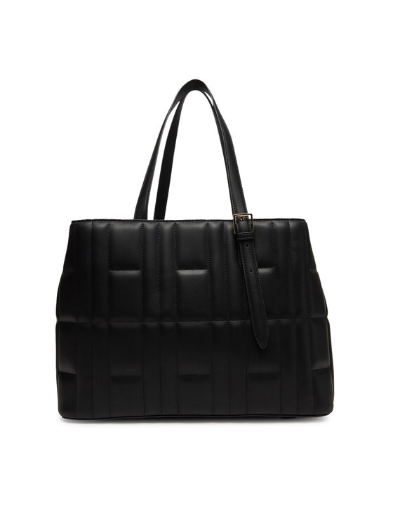 Tommy Hilfiger Tommy Hilfiger Ročna torba Th Feminine Tote AW0AW17452 Črna