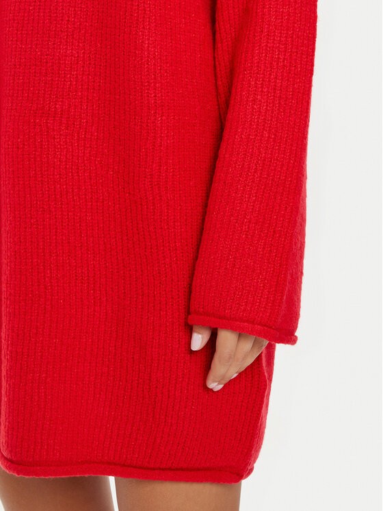 Brave Soul Brave Soul Rollkragenpullover LK-230EAGLESSB Rot Regular Fit