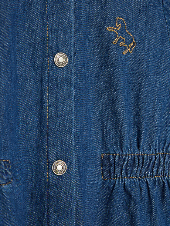 United Colors Of Benetton United Colors Of Benetton Jeanskleid 4AD6GV01E Dunkelblau Regular Fit