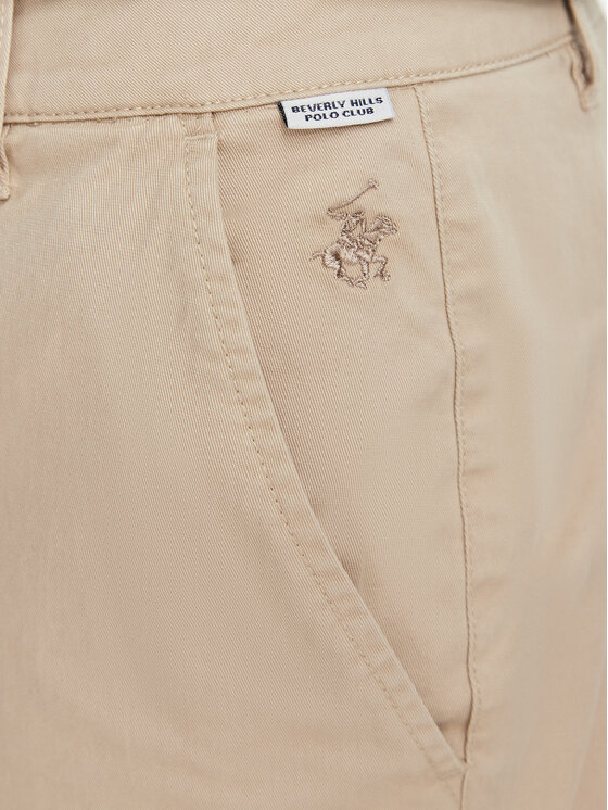 Beverly Hills Polo Club Beverly Hills Polo Club Штани карго P-SS26M-T450313 Бежевий Regular Fit