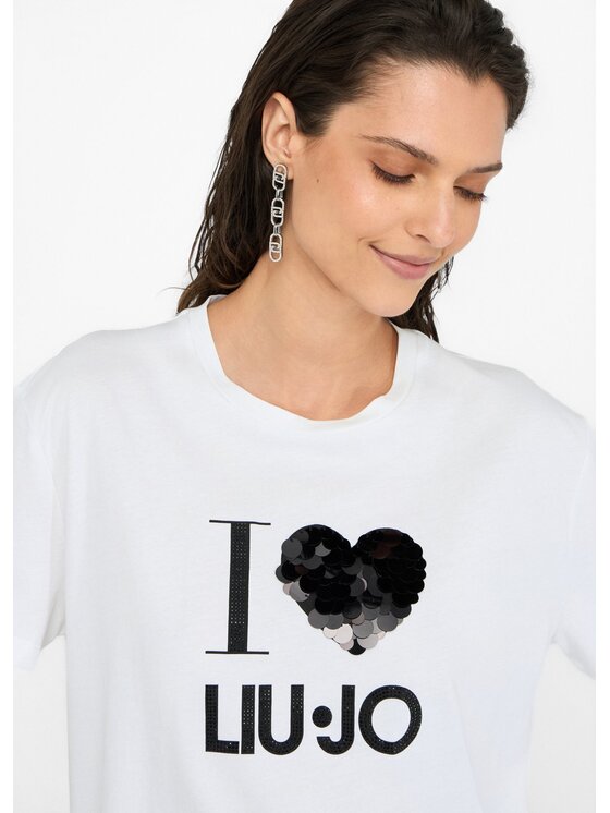 Liu Jo Liu Jo T-shirt MF5345JS923M9683 Bianco Regular Fit