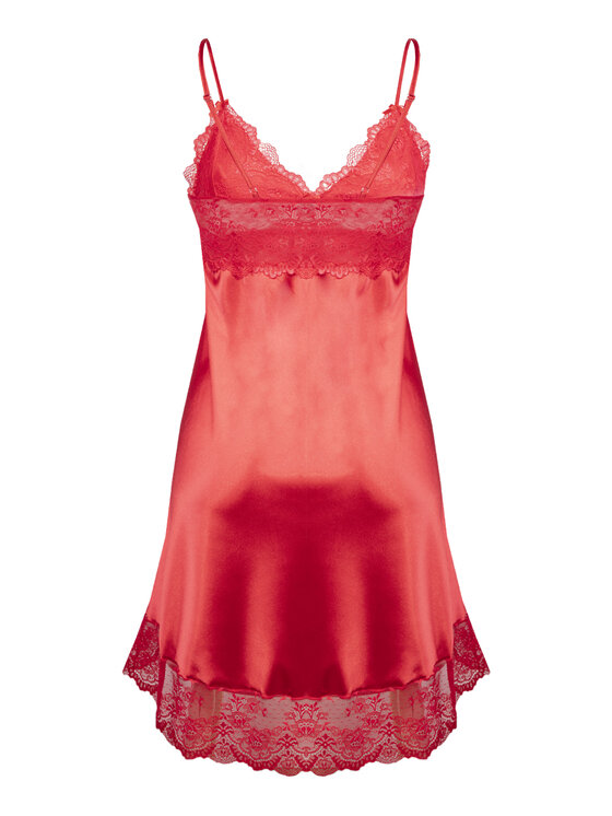 DKaren Lingerie DKaren Lingerie Koszula nocna Alubi Czerwony Classic Fit