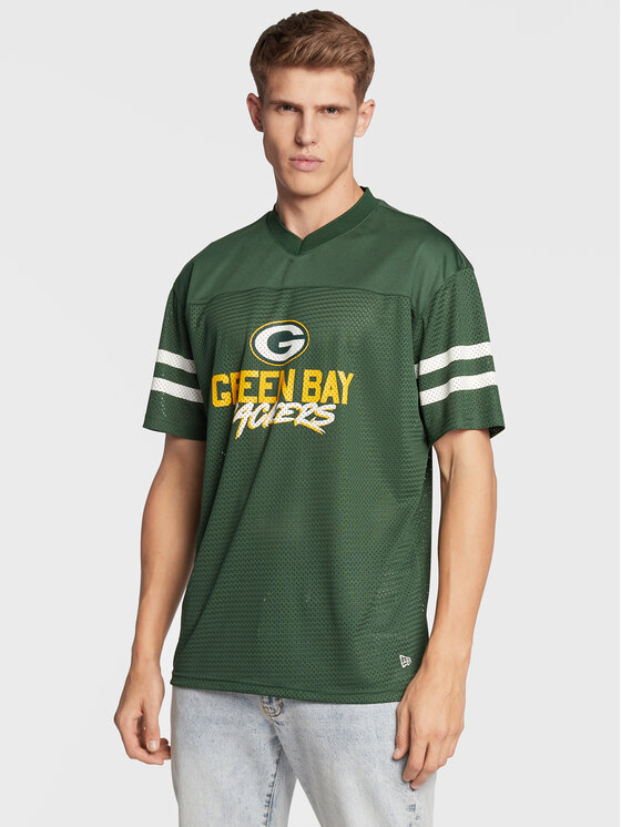 New Era New Era T-Shirt Green Bay Packers NFL Script 60284670 Πράσινο Relaxed Fit