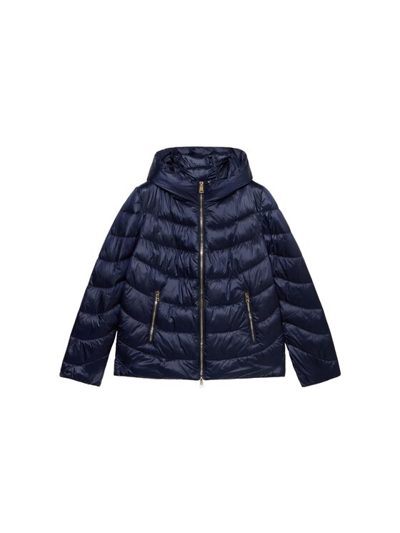 Oltre Oltre Kurtka puchowa F617R001433N034 Niebieski Baggy Fit