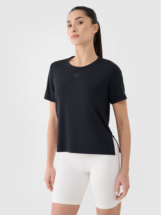 4F 4F Funkční tričko 4FWMM00TFTSF1829-20S Černá Overshirt Fit