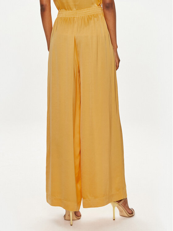ViCOLO ViCOLO Spodnie palazzo TB0034 Żółty Relaxed Fit