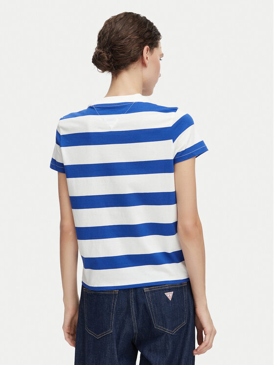 Tommy Jeans Tommy Jeans T-shirt Flag DW0DW23801 Plava Regular Fit