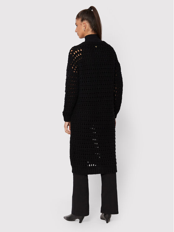 PINKO Pinko Kardigan Mimosa 1G18C6 A0AD Czarny Relaxed Fit