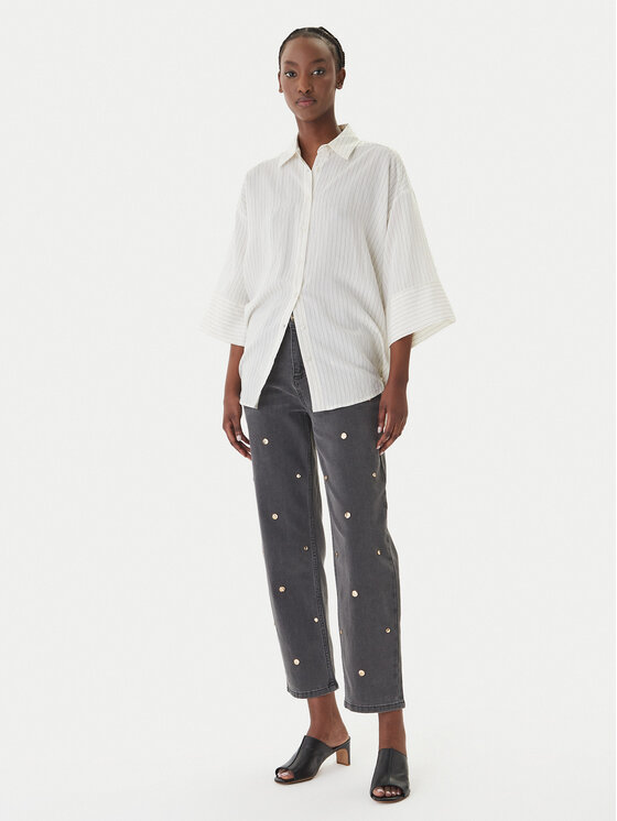 LOLA CASADEMUNT LOLA CASADEMUNT Blugi MS2614016 Gri Straight Fit