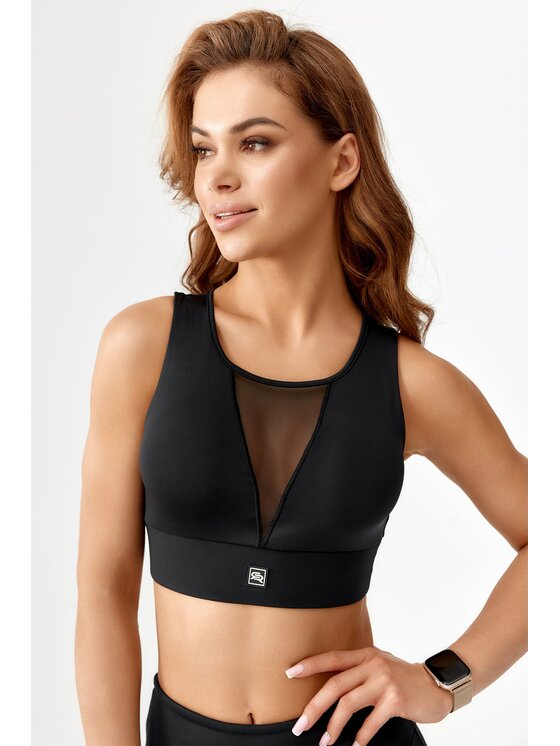 Biustonosz sportowy ROUGH RADICAL, Rozmiar M, Czarny, SPORTS BRA KENDI