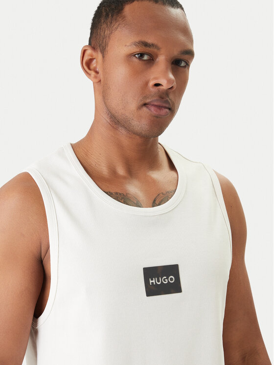 HUGO HUGO Tank top marškinėliai Darrio 50557629 Écru Regular Fit