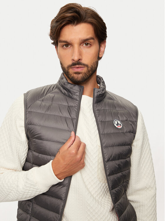 Jott Jott Vestă Tom P000MDOW04 Gri Slim Fit