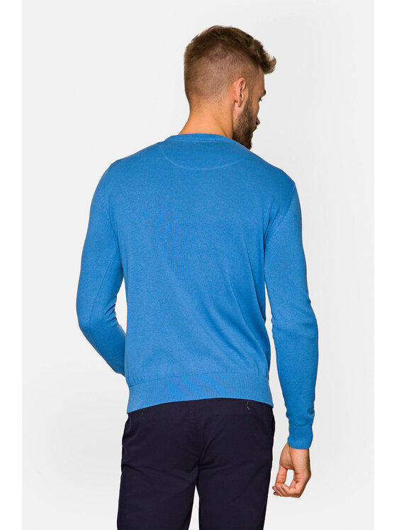 Lancerto Lancerto Sweter Keegan Niebieski Regular Fit