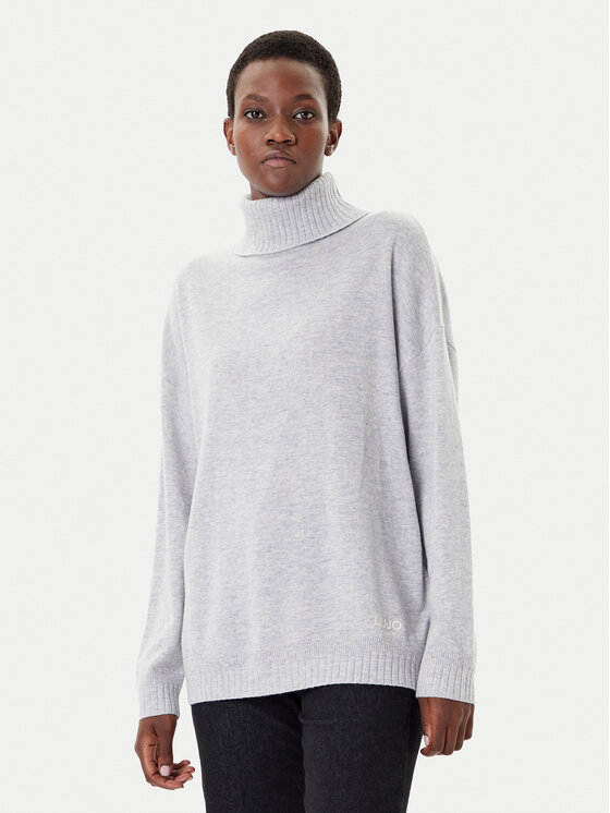 Liu Jo Sport Liu Jo Sport Rollkragenpullover TF5179 MS026 Grau Regular Fit