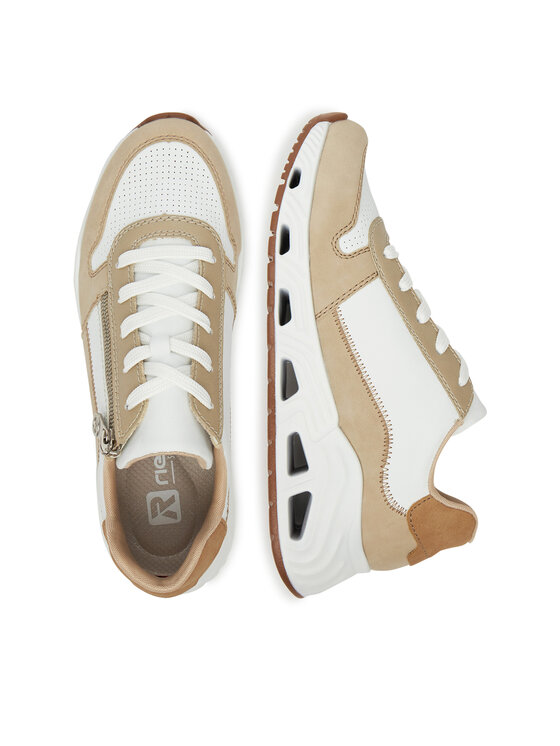 Rieker Rieker Sneakersy N5204-80 Biały