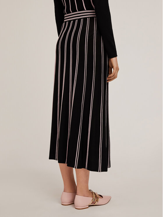 Motivi Motivi Gonna midi 1655W000654N0R6 Nero Flared Fit