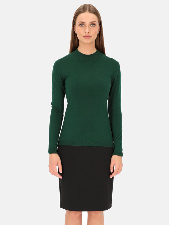 Potis & Verso Potis & Verso Sweter Ugo Zielony Slim Fit