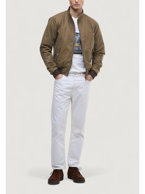 Barbour International Barbour International Giacca di pelle MERCHANT WAX Marrone Casual Fit