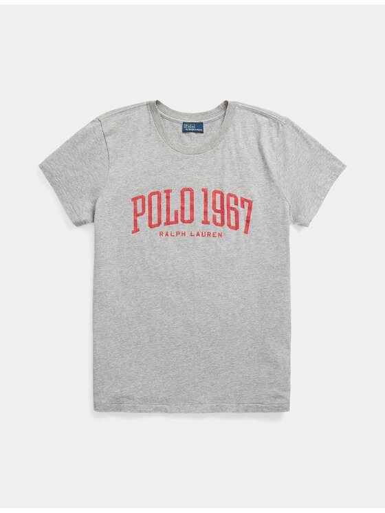 Polo Ralph Lauren Polo Ralph Lauren Marškinėliai 211910168001 Pilka Regular Fit