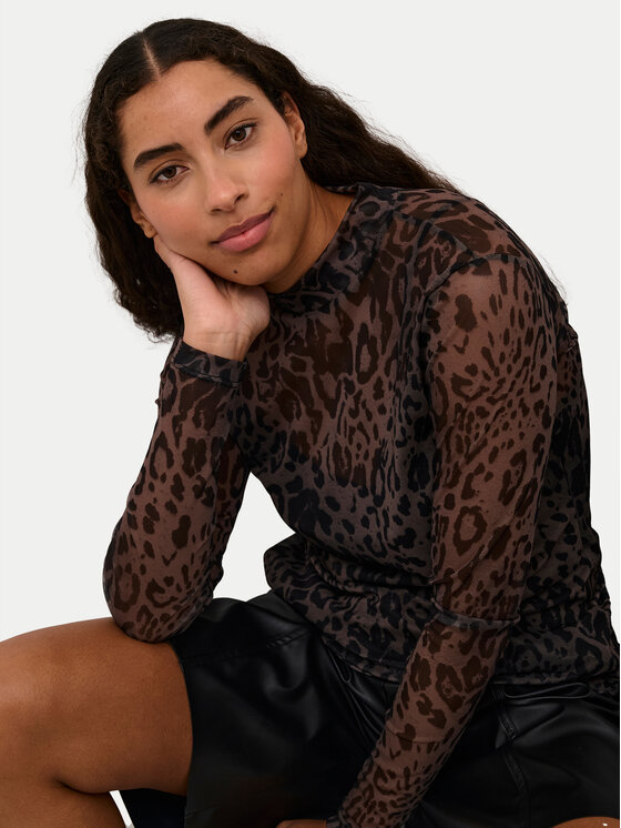 Kaffe Kaffe Bluza Johanne 10507815 Črna Slim Fit