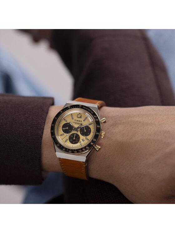 Timex Timex Zegarek TW2W64400 Brązowy