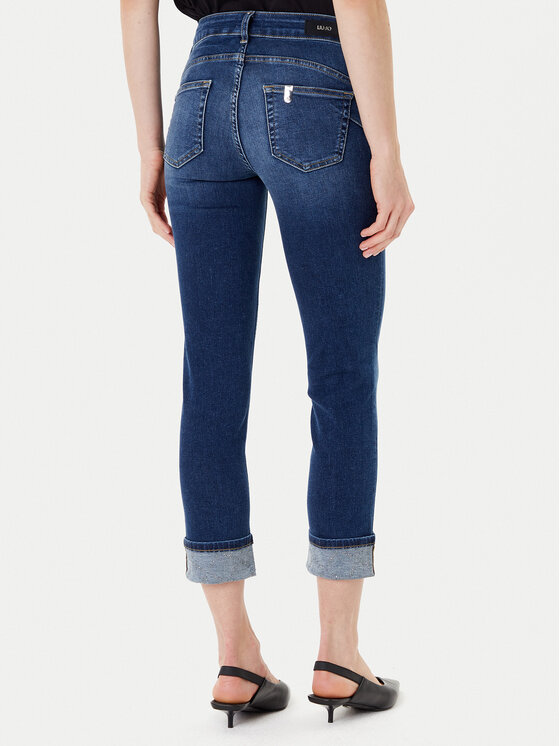 Liu Jo Liu Jo Jeans hlače UF5006 D4615 Mornarsko modra Regular Fit