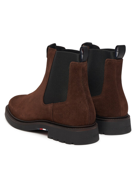 Tommy Hilfiger Tommy Hilfiger Chelsea cipele Comfort Lwt FM0FM05592 Smeđa