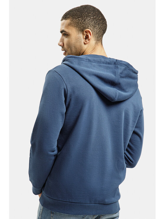 Cross Jeans Cross Jeans Bluza 25503-005 Niebieski Zipped Hoodie Fit