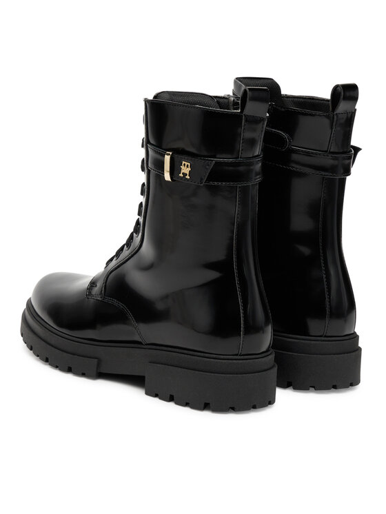 Tommy Hilfiger Tommy Hilfiger Schnürstiefeletten Lace-Up Bootie T4A5-34028-1453 D Schwarz