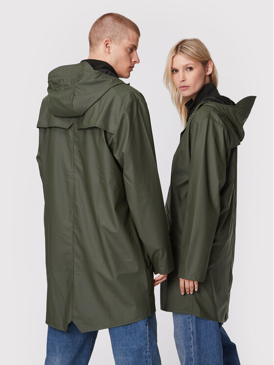 Rains Rains Regenjacke Unisex 12020 Grün Regular Fit