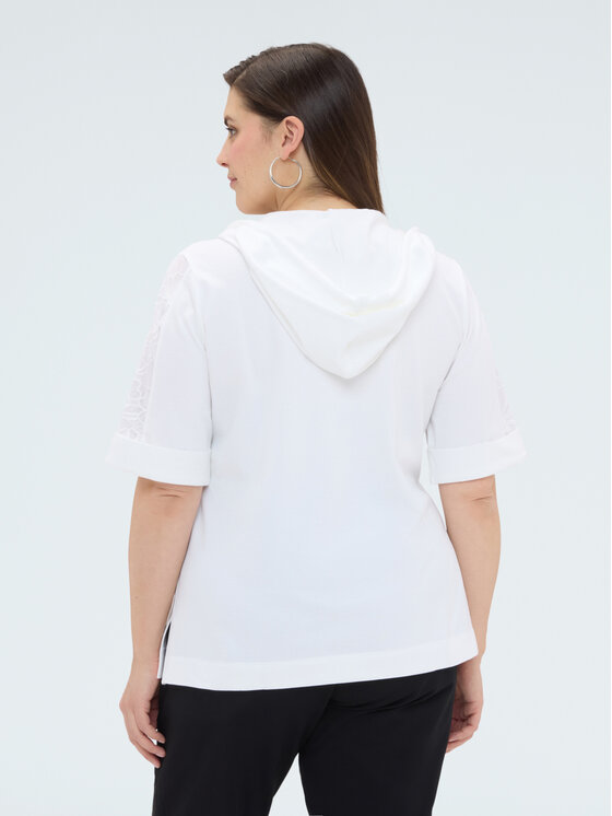 Fiorella Rubino Fiorella Rubino Felpa G878L009090N011 Bianco A-Line Fit