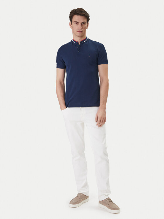 Tommy Hilfiger Tommy Hilfiger Polokošile Mao MW0MW34752 Tmavomodrá Slim Fit