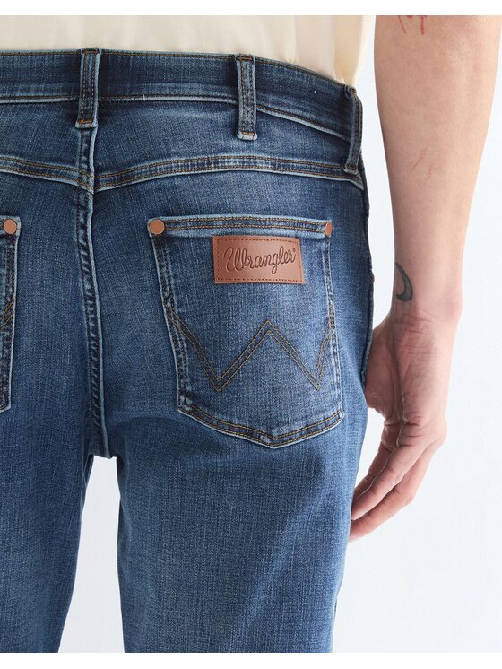 Wrangler Wrangler Jeansy LARSTON Niebieski Slim Fit