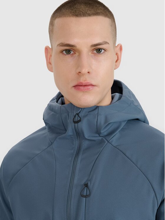 4F 4F Kurtka softshell 4FWSS25TSOFM313-32S Niebieski Regular Fit