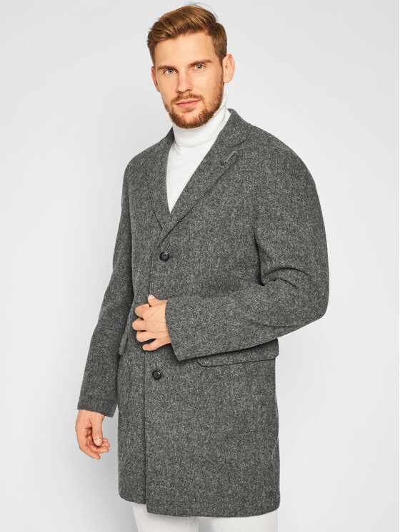 Baldessarini Baldessarini Vilnas mētelis Clark-2 18686/000/8898 Pelēks Regular Fit