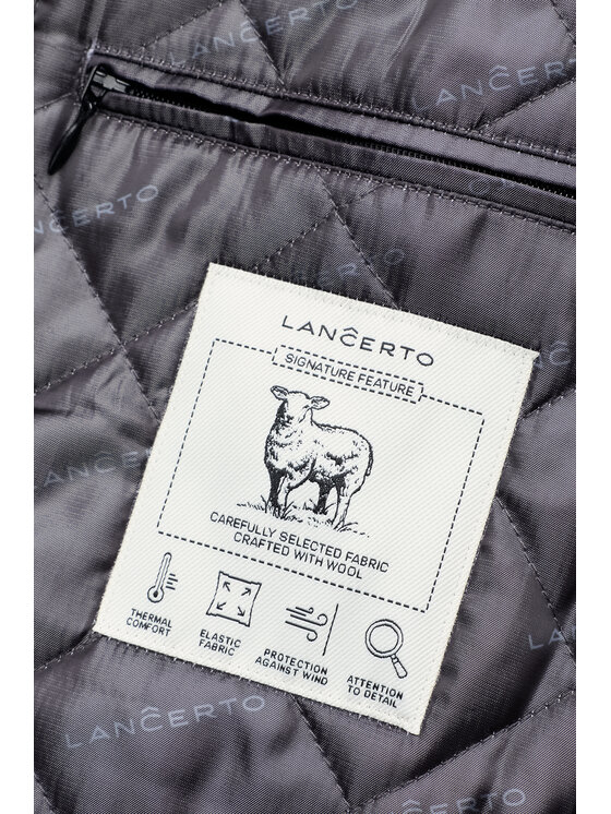 Lancerto Lancerto Płaszcz zimowy Egersund KU073226000005 Szary Regular Fit