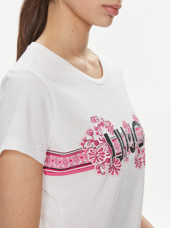 Liu Jo Liu Jo T-Shirt MA4340 JS923 Biały Regular Fit
