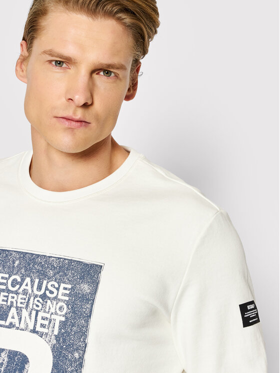 Felpa Becar GASTBECAR8001MS22 Bianco Regular Fit