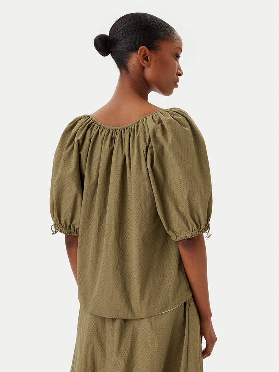 DKNY DKNY Blúzka P5BAFATG 311 Zelená Regular Fit