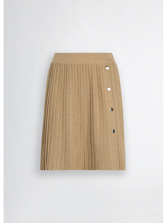 Liu Jo Liu Jo Spódnica mini WA5059MS64JA4342 Beżowy Regular Fit
