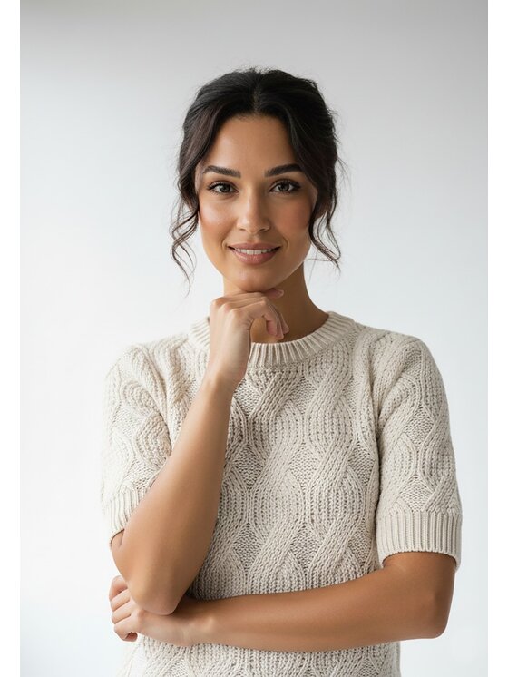 FIGL FIGL Πουλόβερ M1261 Μπεζ Regular Fit