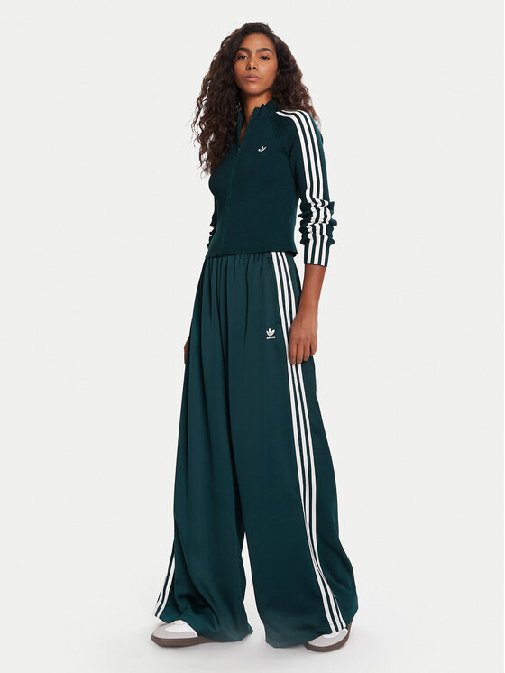 adidas adidas Спортивні штани adicolor Satin JV7511 Зелений Wide Leg