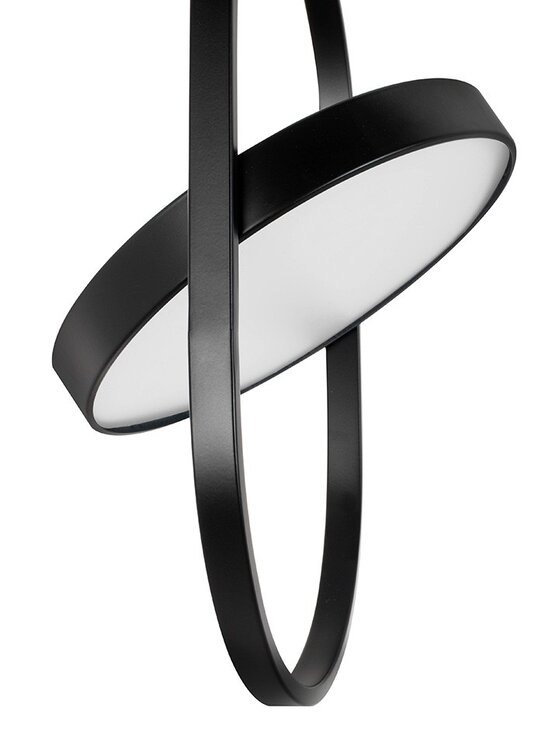 MIAhome MIAhome Lampa wisząca SPINNER 26 czarna Czarny
