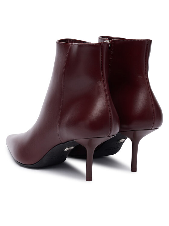 Max Mara Max Mara Botki 2524796011600 Bordowy